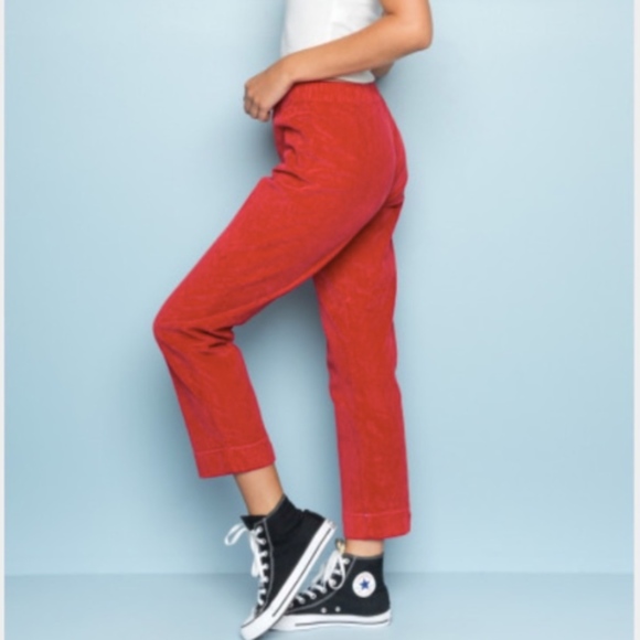 brandy melville red jeans